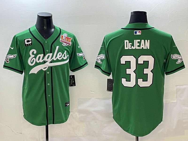 Men Philadelphia Eagles #33 Dejean Green three generations Jointly Name 2025 Nike Limited NFL Jersey style 12->philadelphia eagles->NFL Jersey